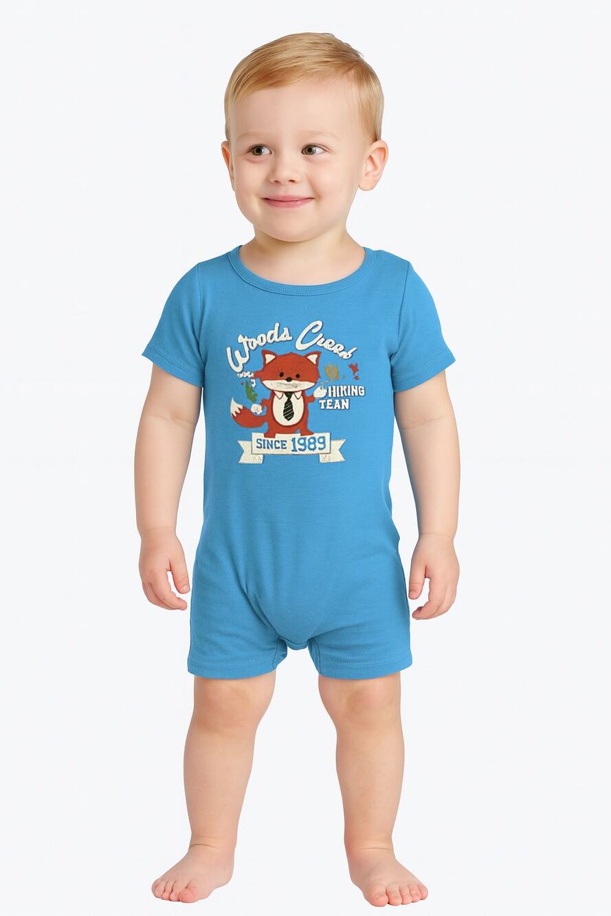 Place Boys Romper One Piece Woods Creek Hiking Team Fox Graphic Size 24 Months